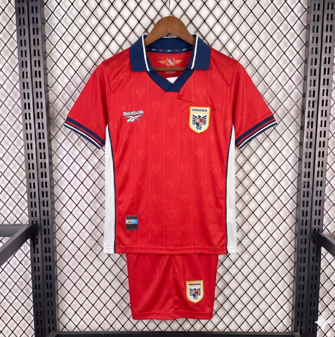 2026 FIFA World Cup Panama Home Kids Soccer Kits Shirt With Shorts